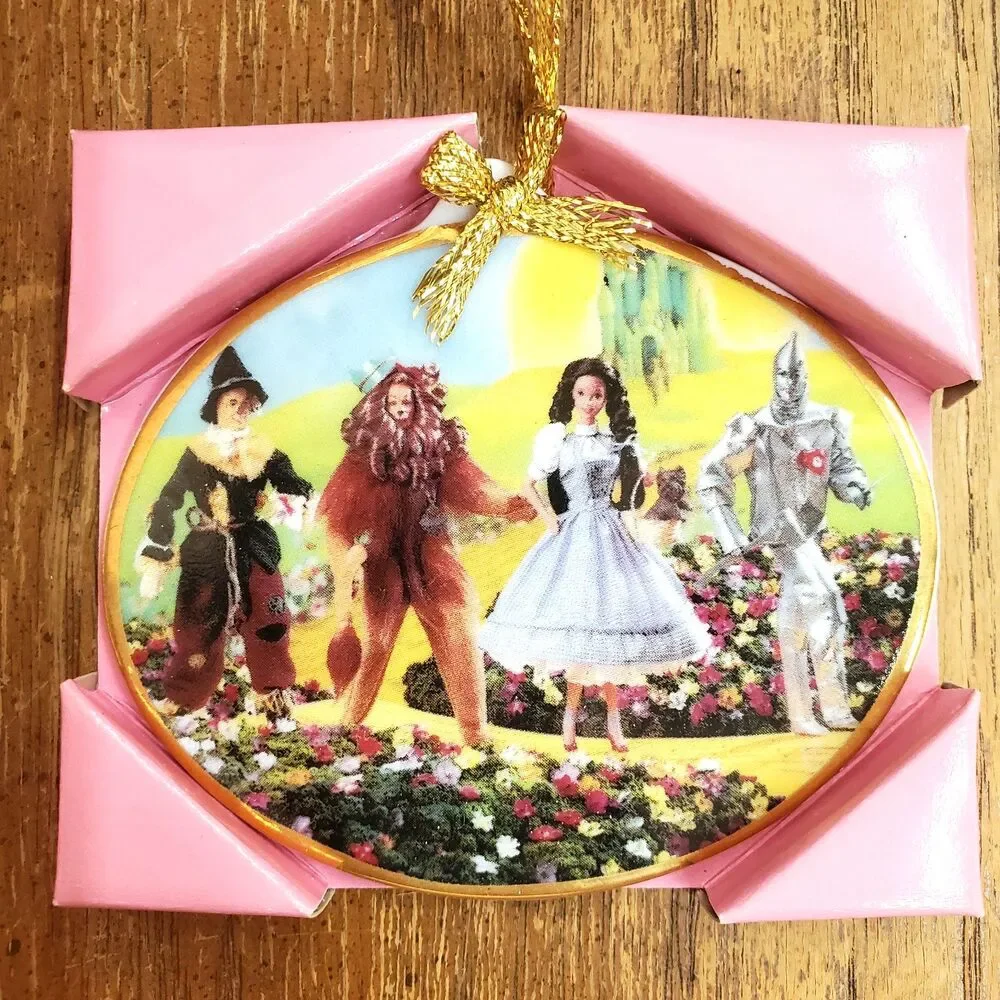 1997 Enesco Barbie Wizard of Oz Ceramic Hanging Ornament Limited Edition COA NIB